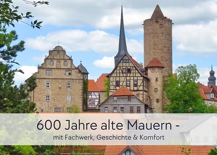 Alte Foersterei - Altstadtwohnung Mit Stil & Aufzug - In Der Hinterburg - Mit Garten, Parkplatz & E-ladestation - Hunde Willkommen - Fulda, Bad Hersfeld, Alsfeld In 25 Km Entfernung Apartman
