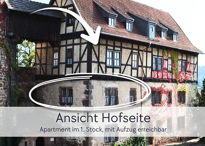 Alte Foersterei - Altstadtwohnung Mit Stil & Aufzug - In Der Hinterburg - Mit Garten, Parkplatz & E-ladestation - Hunde Willkommen - Fulda, Bad Hersfeld, Alsfeld In 25 Km Entfernung Apartment *