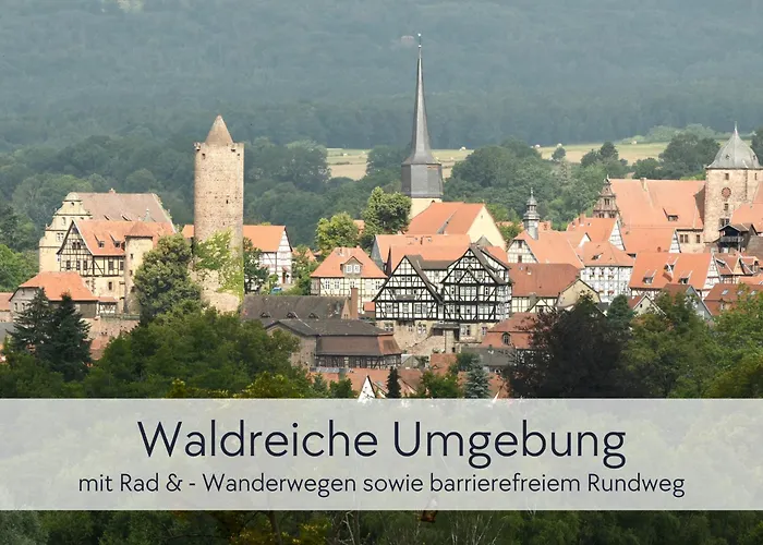 Alte Foersterei - Altstadtwohnung Mit Stil & Aufzug - In Der Hinterburg - Mit Garten, Parkplatz & E-ladestation - Hunde Willkommen - Fulda, Bad Hersfeld, Alsfeld In 25 Km Entfernung Apartman *